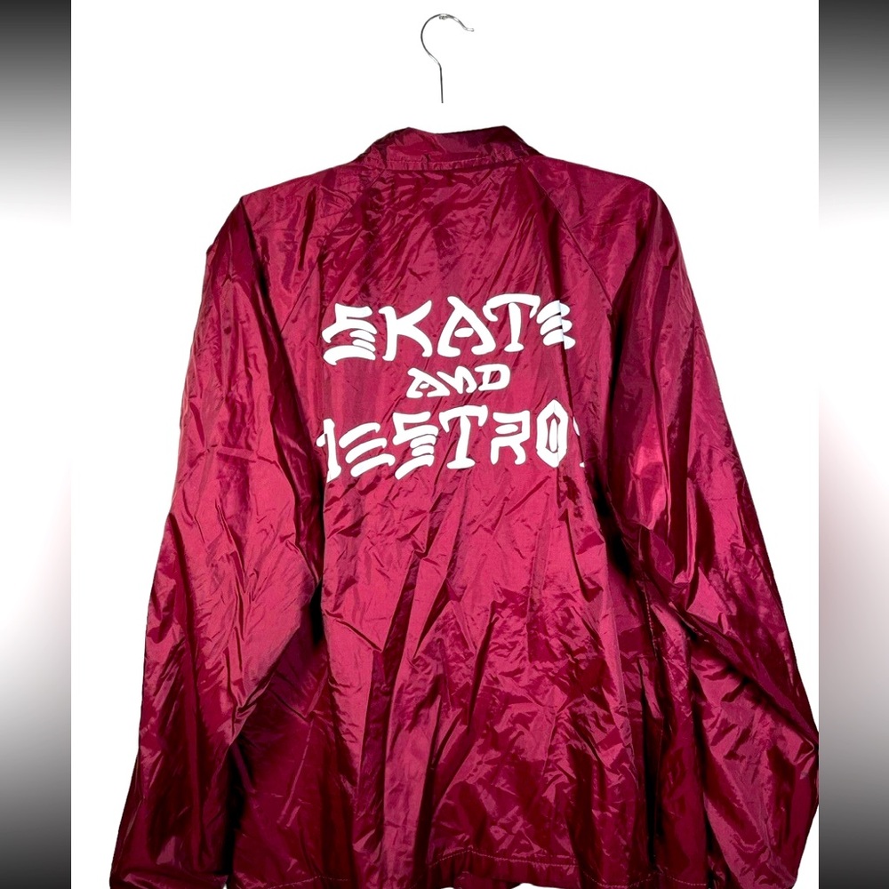 Thrasher Y2K “Skate And Destroy” Red Windbreaker